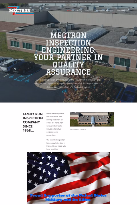 Mectron-Engineering Homepage 1440px