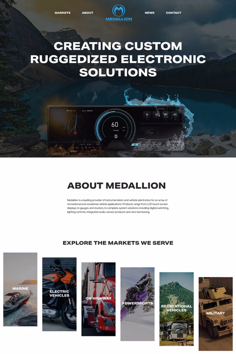 Medallion-Instrumentation Homepage 1440px