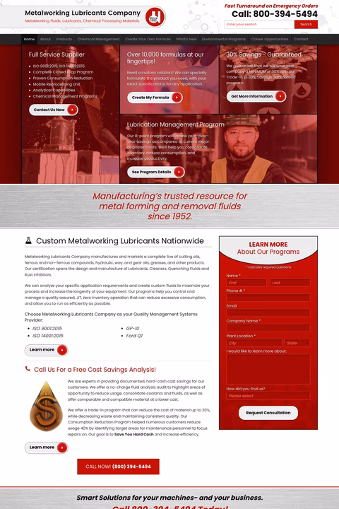 Metalworking-Lubricants-Company Homepage 1440px