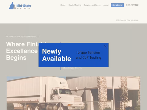Mid-State-Plating-Company Homepage 1440px