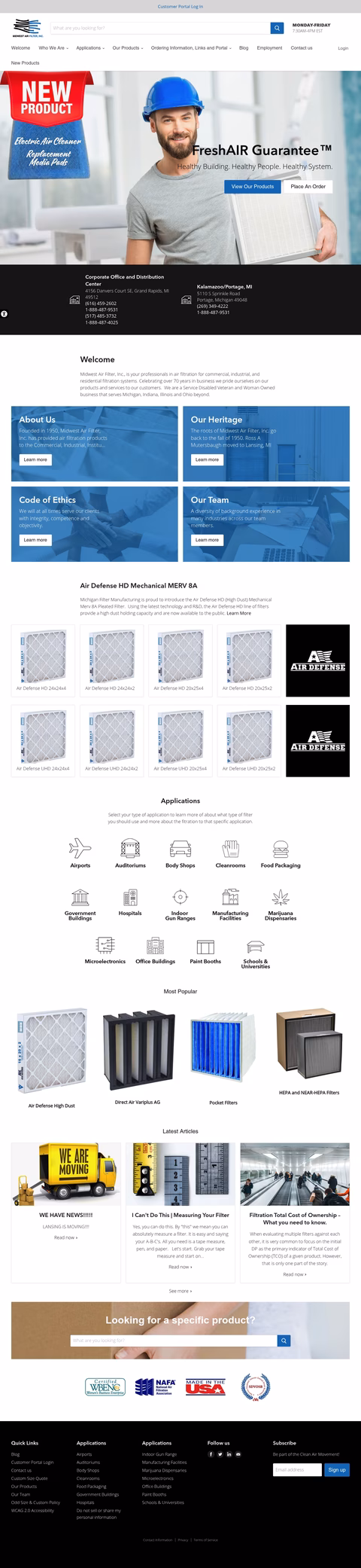 Midwest-Air-Filter Homepage 1440px