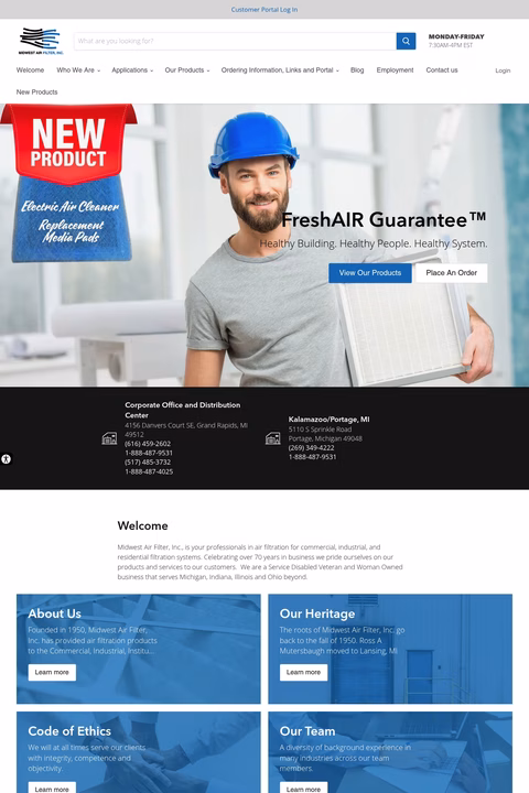 Midwest-Air-Filter Homepage 1440px