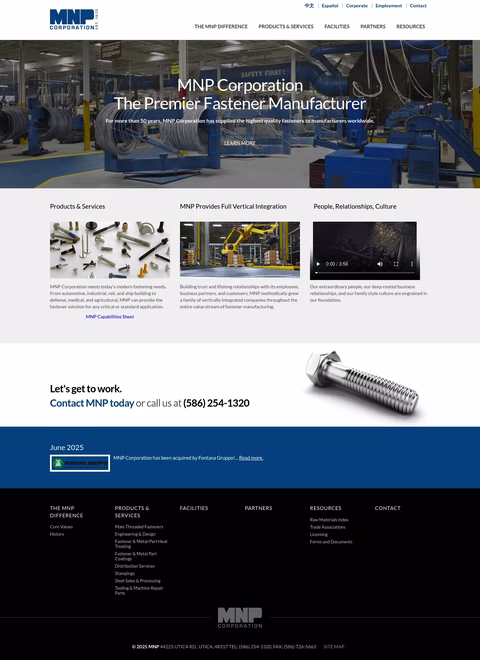 Mnp-Corporation Homepage 1440px