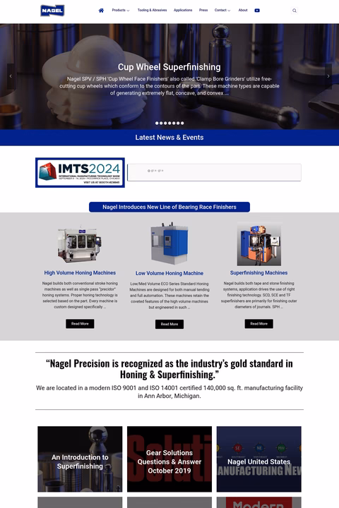 Nagel-Precision Homepage 1440px