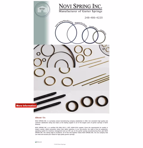 Novi-Spring-Company Homepage 1440px