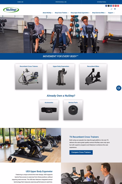 Nustep-Inc Homepage 1440px