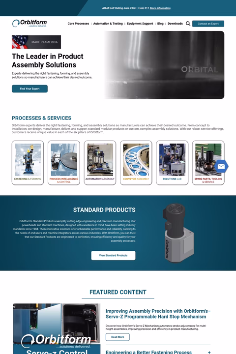 Orbitform-Medical Homepage 1440px
