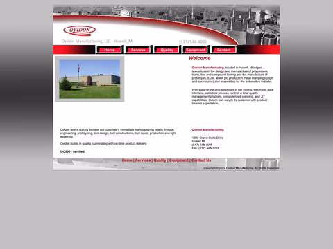 Ovidon-Manufacturing Homepage 1440px