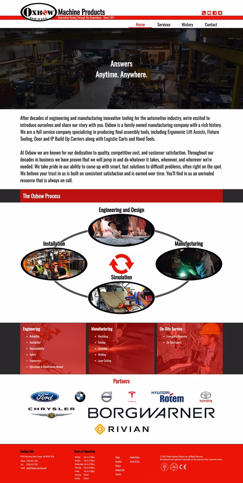 Oxbow-Machine-Products Homepage 1440px