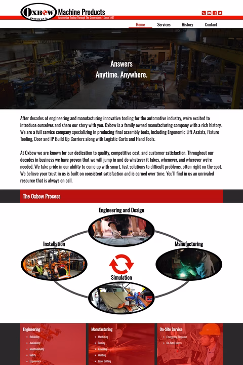 Oxbow-Machine-Products Homepage 1440px