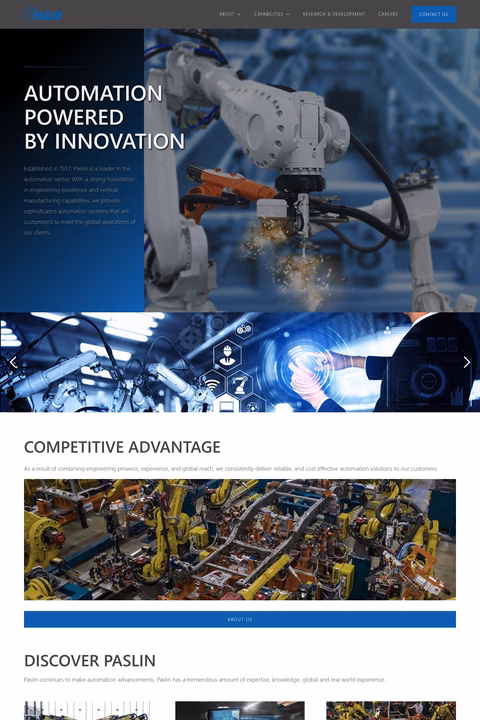 Paslin-Company Homepage 1440px