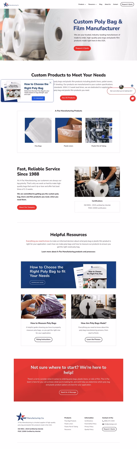 A-Pac-Manufacturing Homepage 1440px