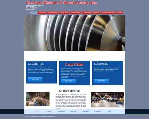 Precision-Machine-Manufacturing Homepage 1440px