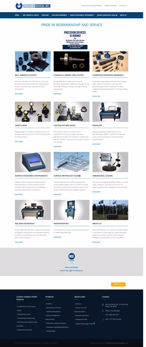 Precision-Devices Homepage 1440px