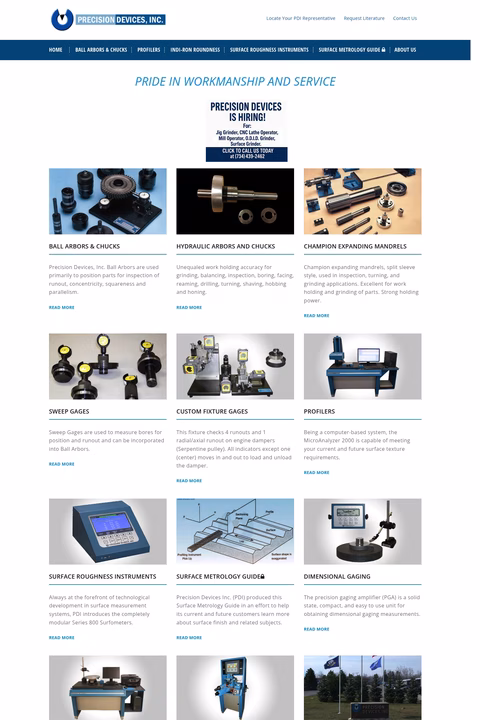 Precision-Devices Homepage 1440px