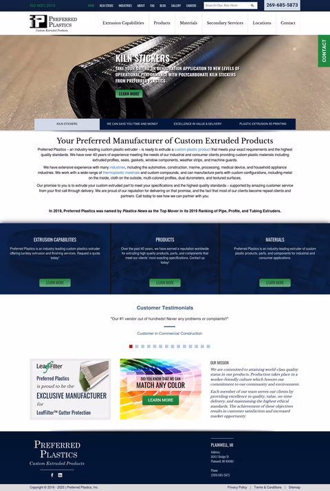 Preferred-Plastics-Inc Homepage 1440px