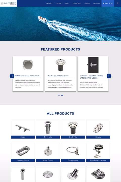Premier-Products-Ltd Homepage 1440px
