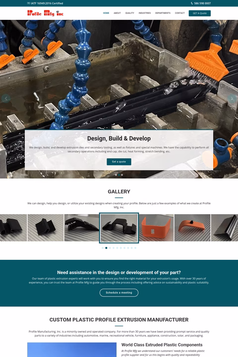 Profile-Manufacturing Homepage 1440px