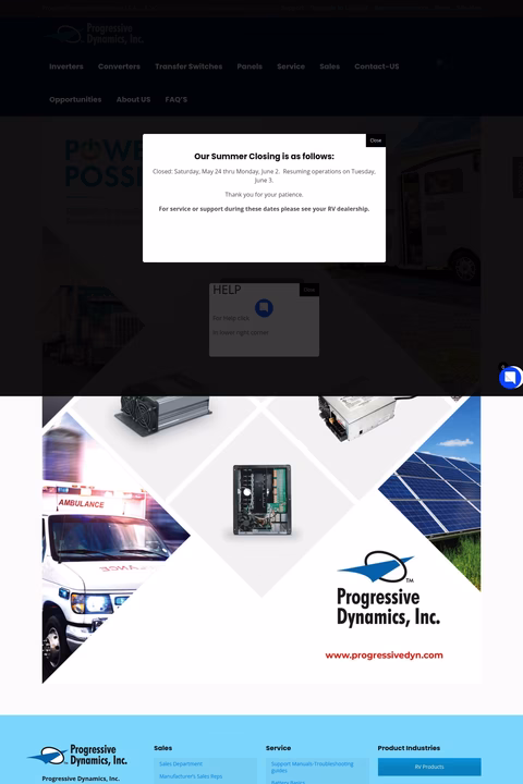 Progressive-Dynamics Homepage 1440px
