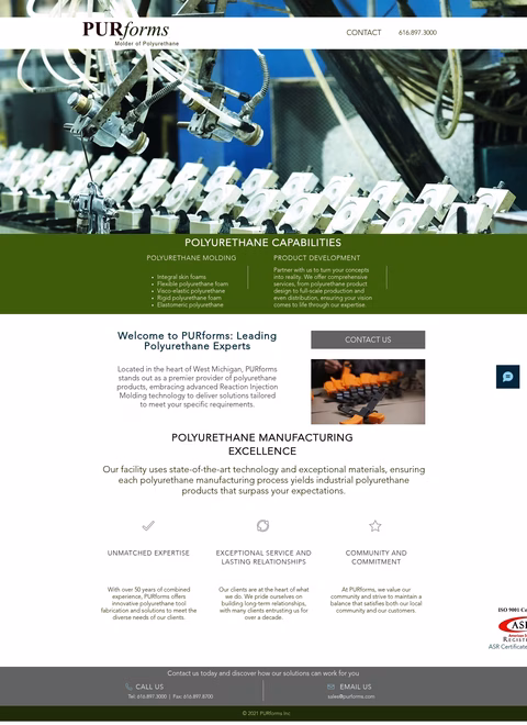 Purforms Homepage 1440px