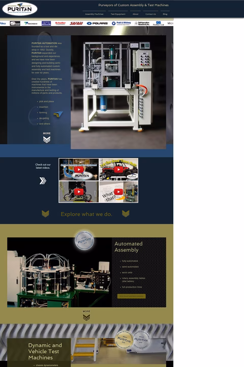 Puritan-Automation Homepage 1440px