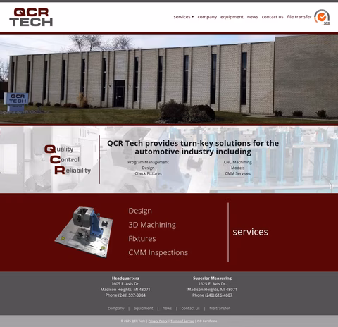 Qcr-Tech Homepage 1440px
