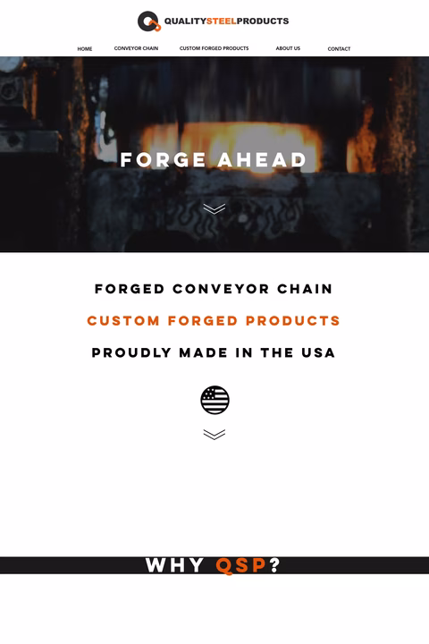 Quality-Steel-Products Homepage 1440px