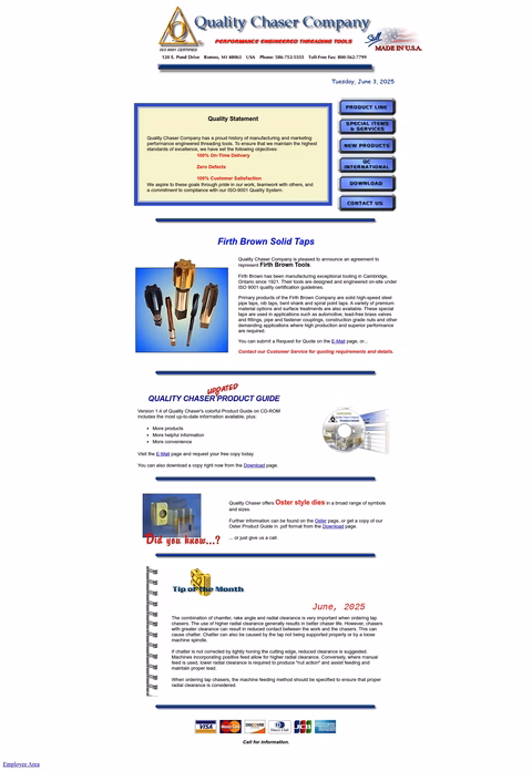 Quality-Chaser Homepage 1440px