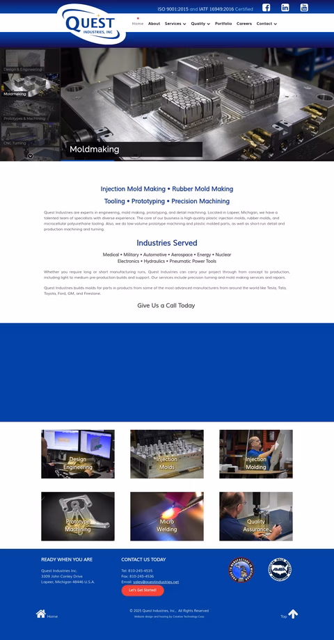 Quest-Industries Homepage 1440px