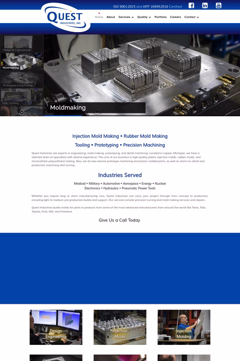 Quest-Industries Homepage 1440px
