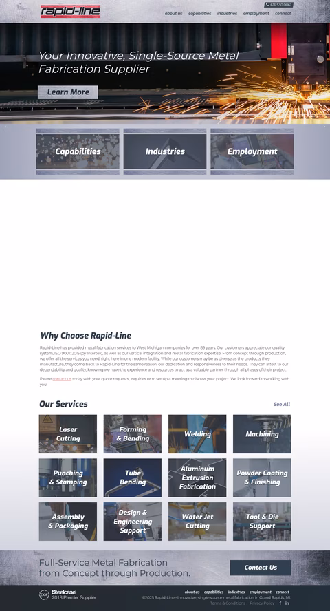 Rapid-Line Homepage 1440px