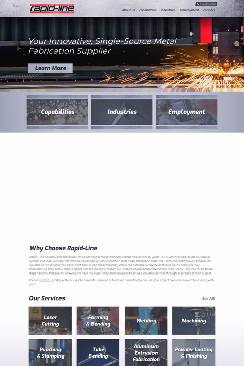 Rapid-Line Homepage 1440px
