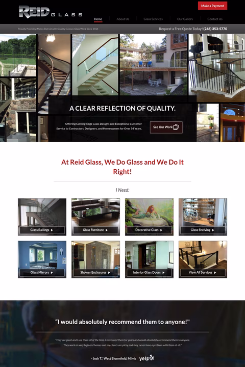 Reid-Glass Homepage 1440px