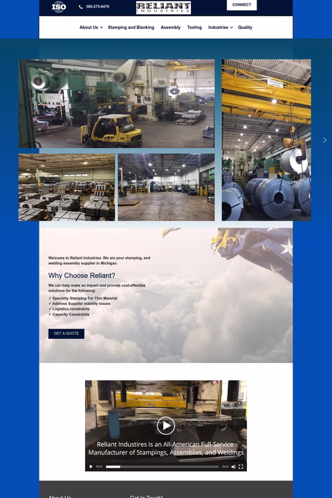 Reliant-Industries Homepage 1440px