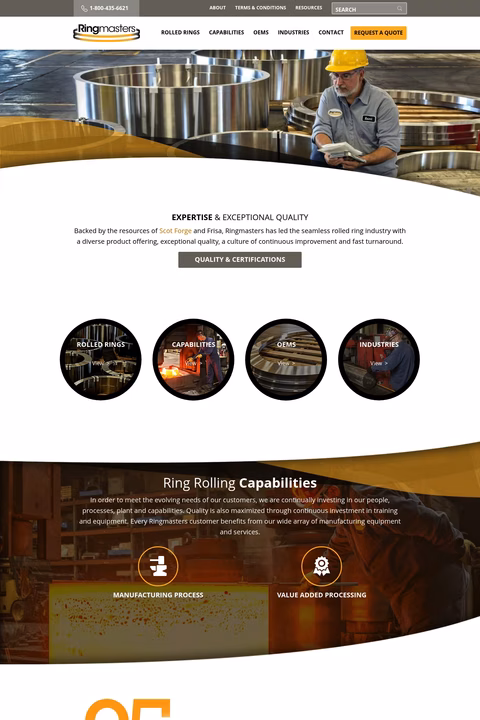 Ringmasters-Manufacturing Homepage 1440px