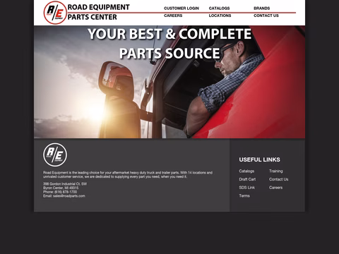 Road-Equipment-Parts-Center Homepage 1440px