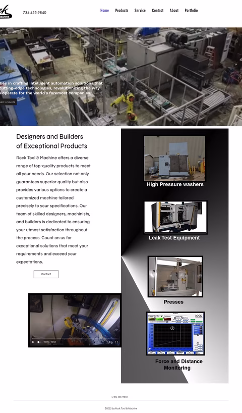 Rock-Tool-Machine Homepage 1440px