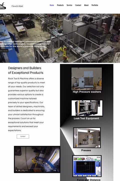 Rock-Tool-Machine Homepage 1440px