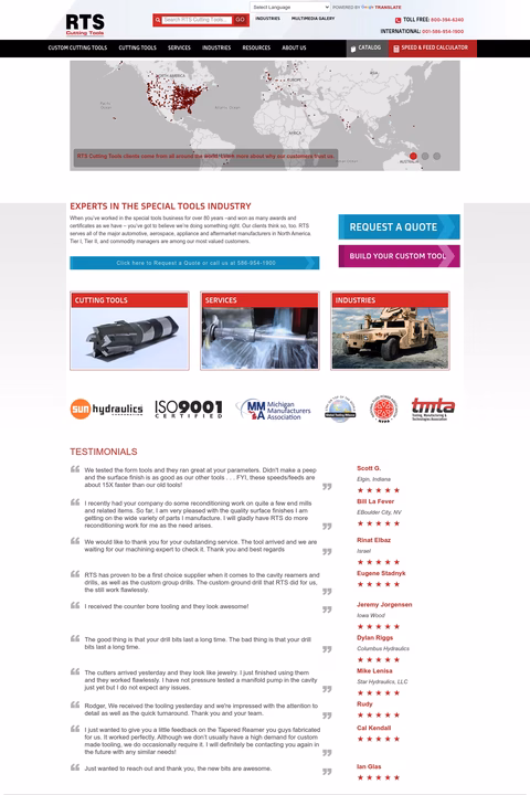 Rts-Cutting-Tools Homepage 1440px