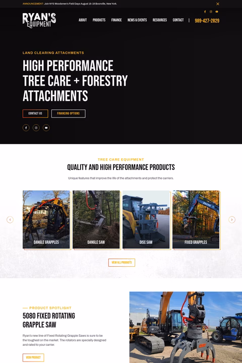 Ryans-Equipment Homepage 1440px