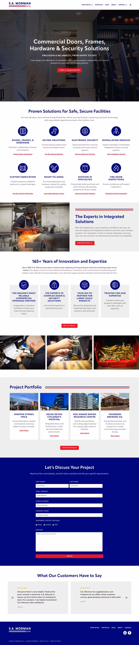 S-A-Morman-Company Homepage 1440px