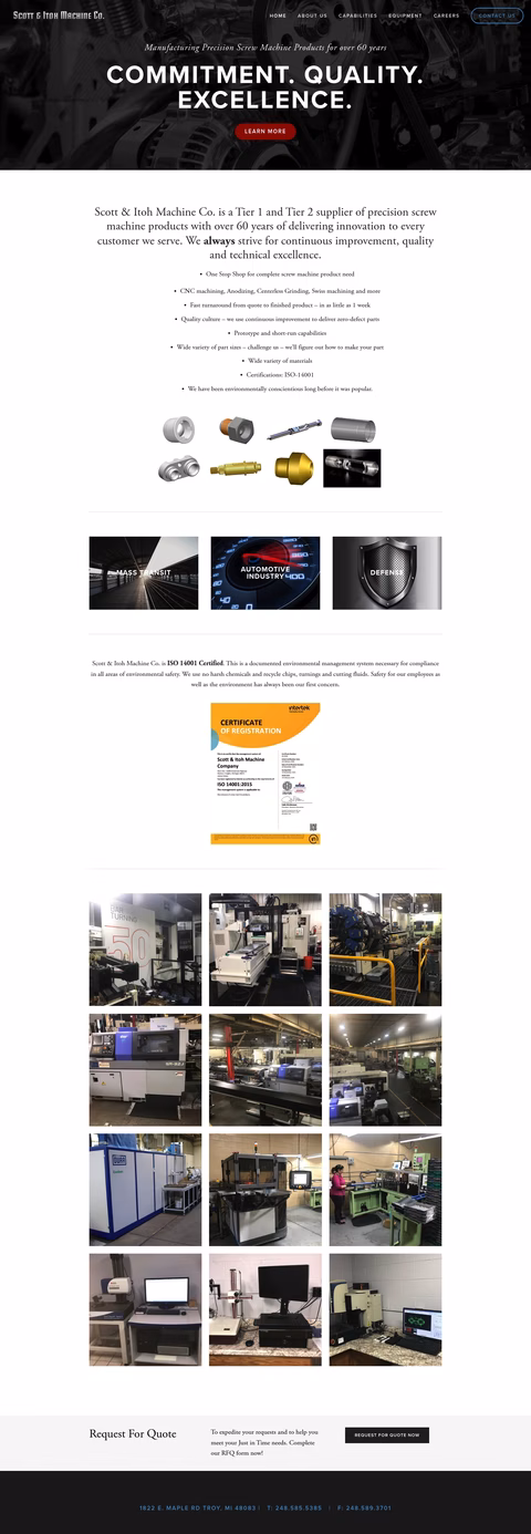 Scott-Itoh-Machine-Company Homepage 1440px
