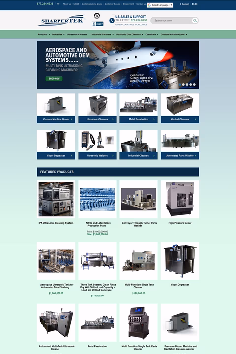 Sharpertek Homepage 1440px