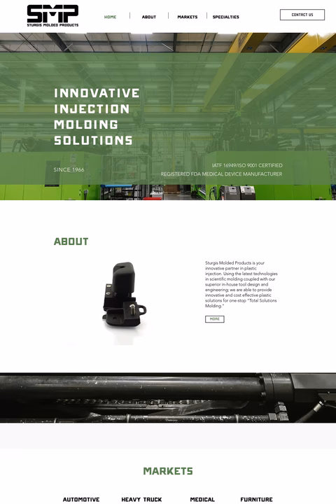 Sturgis-Molded-Products Homepage 1440px