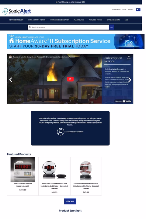 Sonic-Alert Homepage 1440px