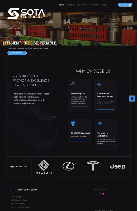 Sota-Technology Homepage 1440px