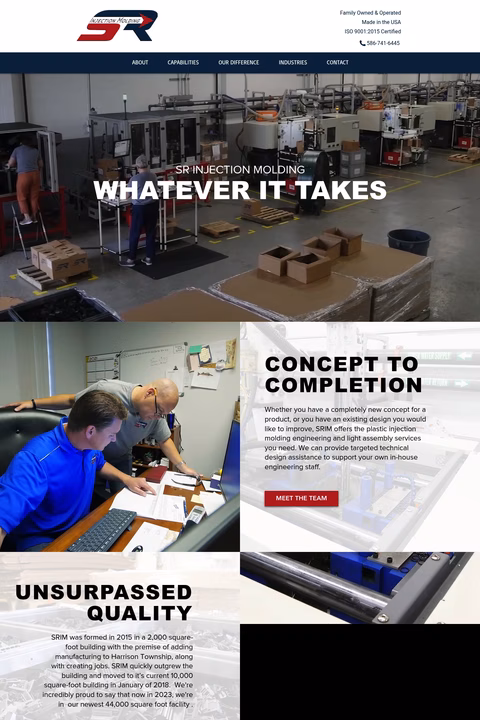 Sr-Injection-Molding Homepage 1440px