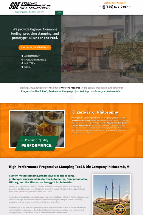 Sterling-Die-Engineering Homepage 1440px