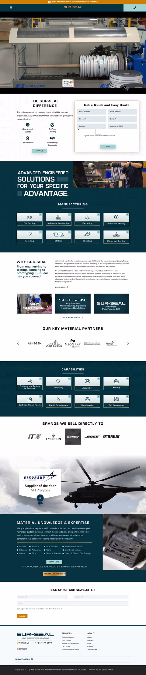 Sur-Seal Homepage 1440px