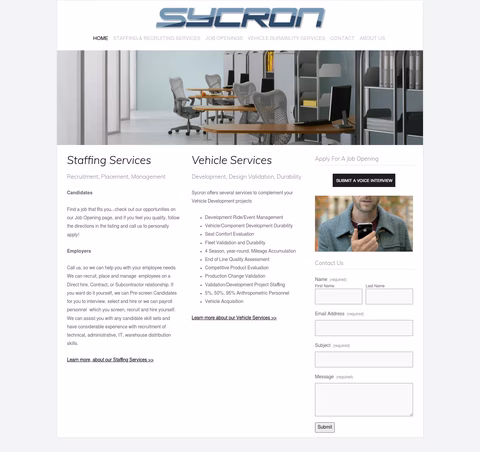 Sycron Homepage 1440px